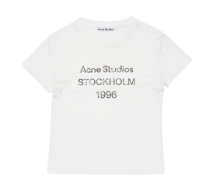 Buy Acne Studios Logo T-Shirt White at Sasom – Authentic and Ready to Ship