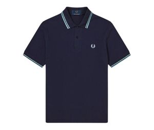 Buy Fred Perry Shirt M12 Navy Ice Ice at Sasom – Authentic and Ready to Ship