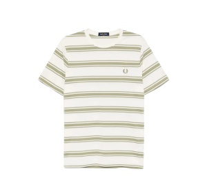 Buy Fred Perry Logo-Embroidered T-Shirt Ecru White at Sasom – Authentic and Ready to Ship