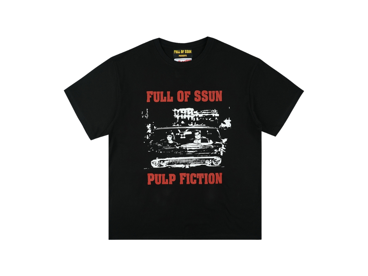 【FULL OF SSUN】PULP FICTION Drive T-shirts (Black) R6015 FULL OF SSUN】PULP FICTION Drive T-shirts (Black) R6015