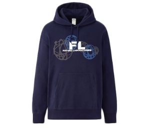 Buy Futura Laboratories x Uniqlo Logo Hooded Sweatshirt Navy at Sasom – Authentic and Ready to Ship