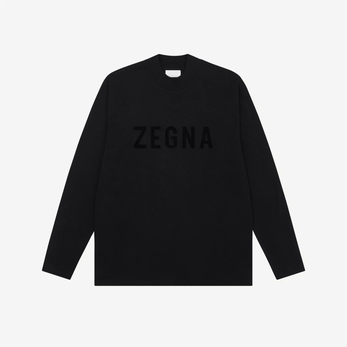 Fear of God x Ermenegildo Zegna Cotton Long Sleeve T-Shirt Black