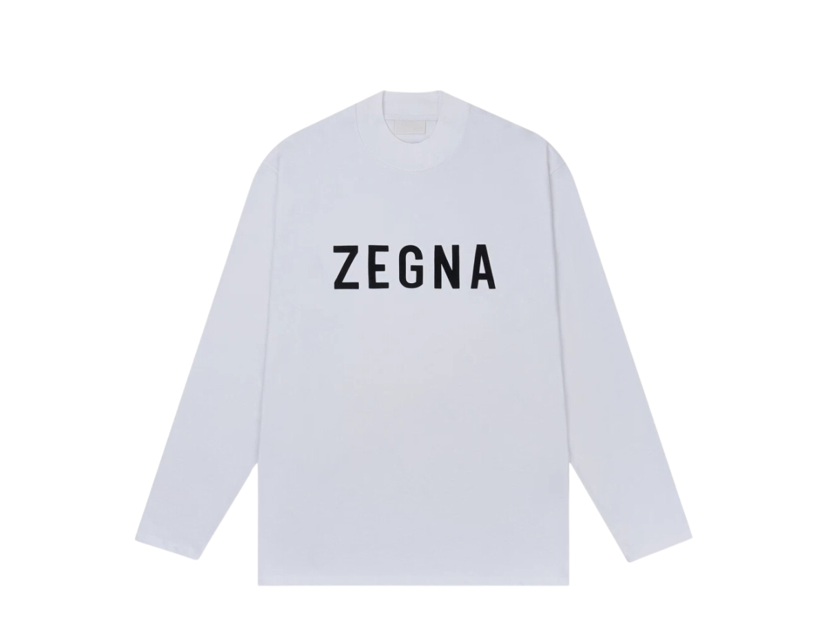 Fear of God x Ermenegildo Zegna Cotton Long Sleeve T-Shirt White