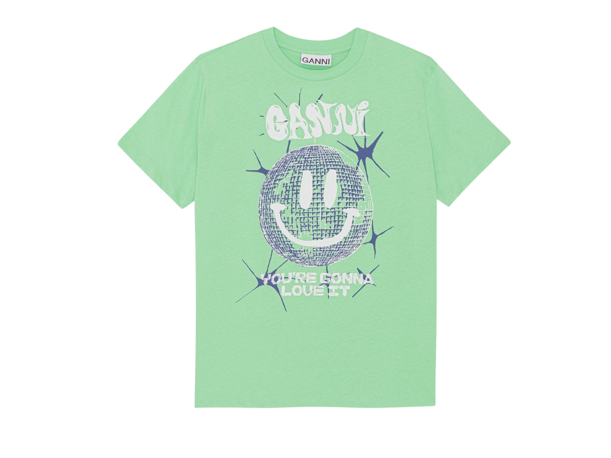 GANNI, You'Re Gonna Love It Graphic-Print Cotton T-Shirt