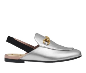Buy Gucci Princetown Glitter Slippers Silver at Sasom – Authentic and Ready to Ship