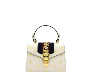 Buy Gucci Sylvie Bee Star Mini Bag White at Sasom – Authentic and Ready to Ship