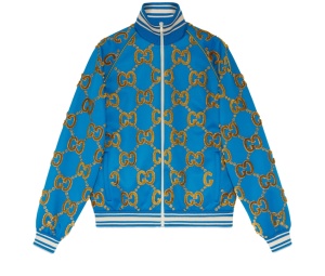 Buy Gucci Technial Jersey Gg Jacket Blue at Sasom – Authentic and Ready to Ship