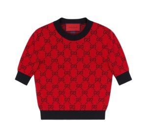 Buy Gucci GG Cotton Lame Top Red at Sasom – Authentic and Ready to Ship