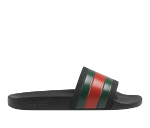 Buy Gucci Rubber Slides Black Red Green (Kid) at Sasom – Authentic and Ready to Ship