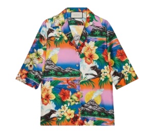 Buy Gucci Hawaiian Print Silk Shirt Multicolor at Sasom – Authentic and Ready to Ship
