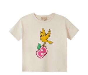 Buy Gucci GG Apple Print Cotton T-shirt Beige at Sasom – Authentic and Ready to Ship