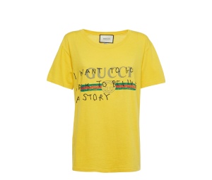 Buy Gucci Graffiti Logo Print T-Shirt Yellow at Sasom – Authentic and Ready to Ship