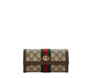 Buy Gucci Continental Wallet Beige Dark Brown at Sasom – Authentic and Ready to Ship
