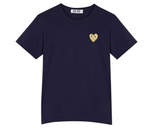 Buy Comme des Garcons Play Small Heart T-Shirt Navy at Sasom – Authentic and Ready to Ship