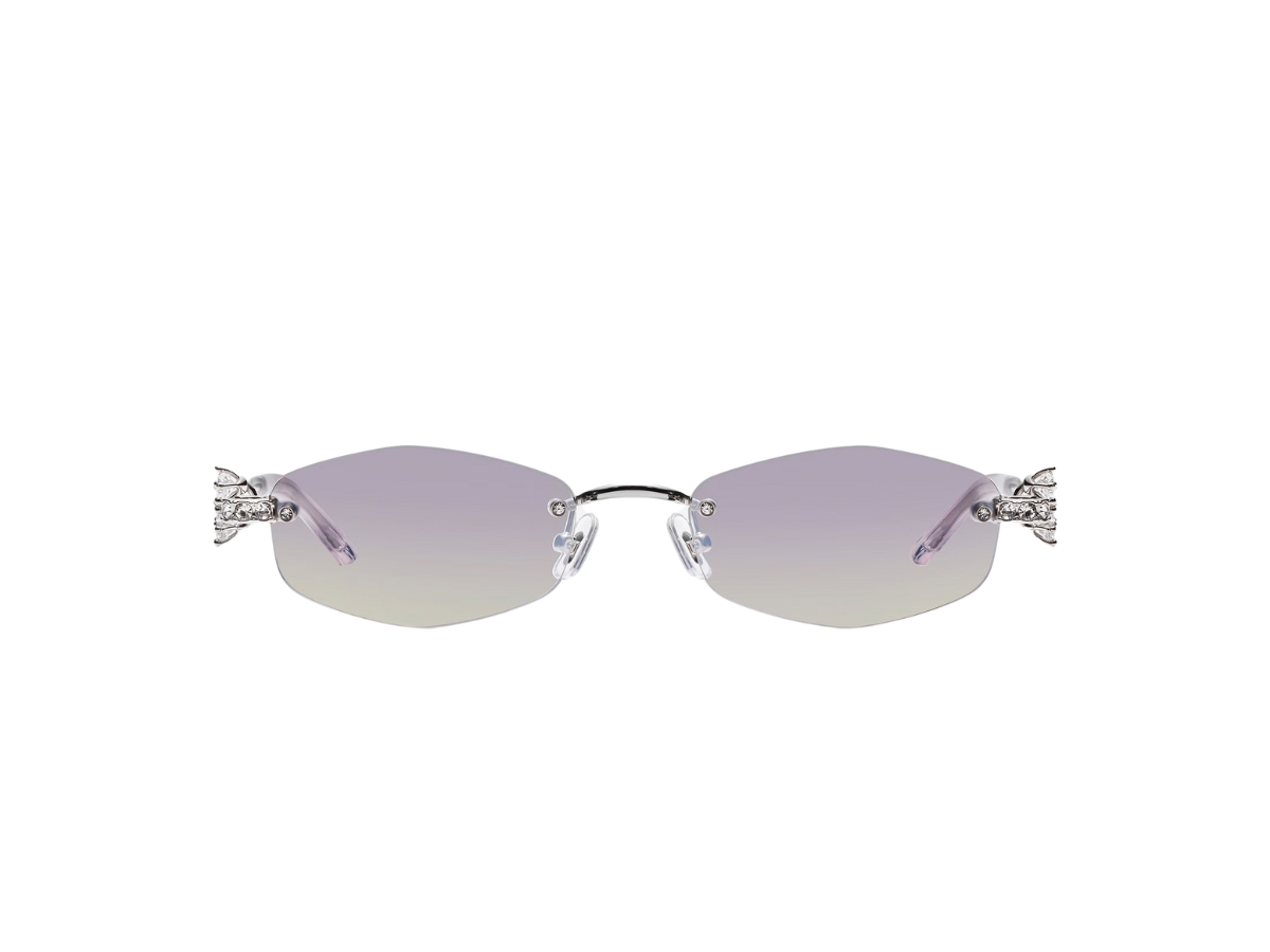 Gentle Monster Glitz 02 Vyg In Silver Metal Frame With Graduated