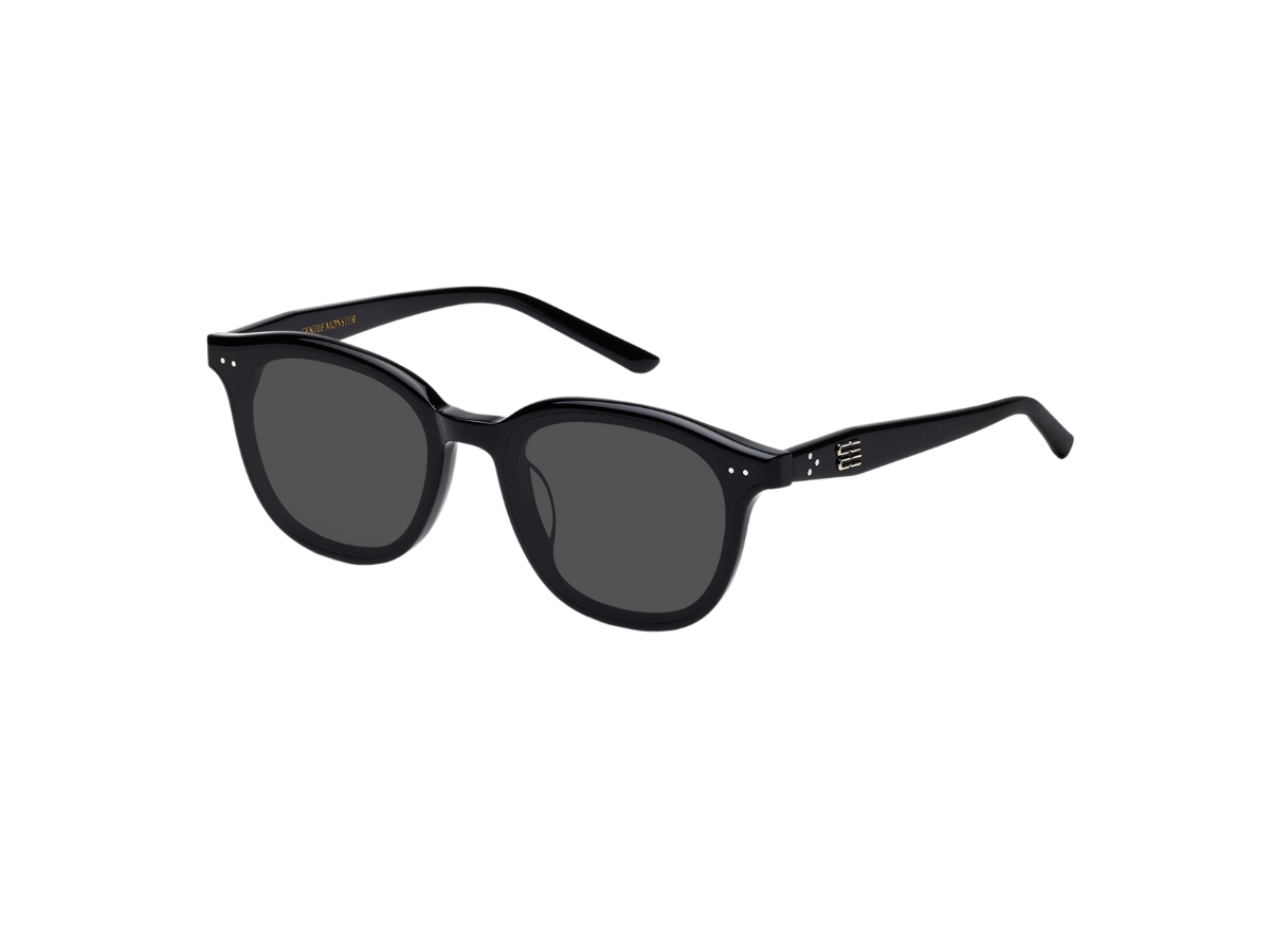 Gentle Monster Jude 01 In Black acetate frame With Gray lenses