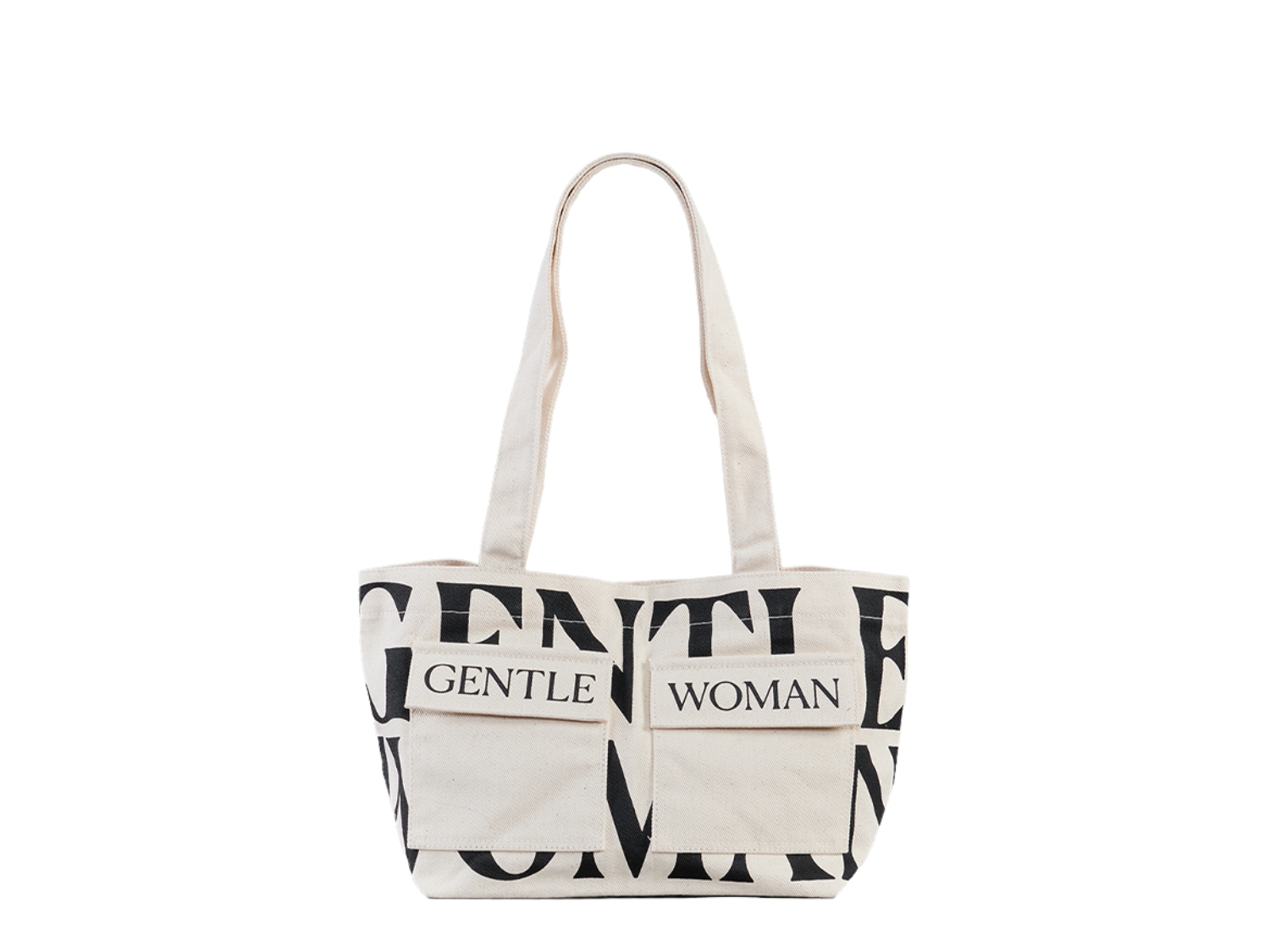 【GENTLEWOMAN】LOGO ON DOUBLE POCKET MINI TOTEトートバッグ GENTLEWOMAN Logo on Double Pocket Mini Tote | LOBeauty
