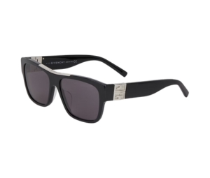 Givenchy 4G Unisex Sunglasses GV40006U-01A-58 In Black Acetate Frame-4G Hinges With Gray Lenses