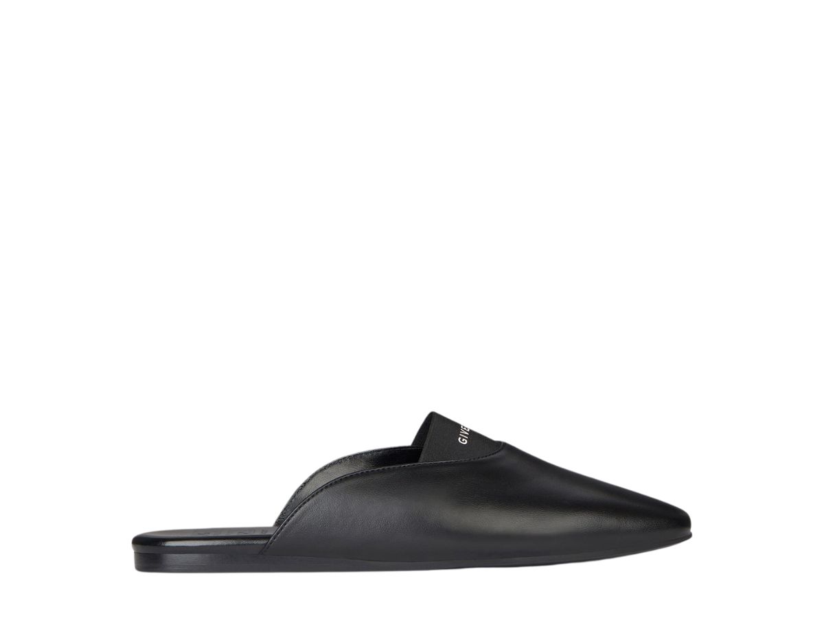 Buy & Sell Givenchy Flat Mules In Leather Black (W) | SASOM
