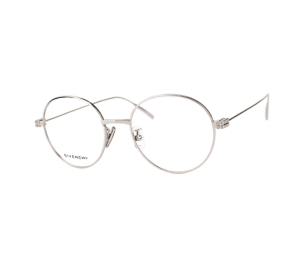 Givenchy GV50033U-016-51 Glasses In Silver Metal Frame-4G Detail With Mirror Lenses