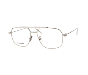 Givenchy GV50038U-016-55 Glasses In Silver Metal Frame-4G Detail With Mirror Lenses
