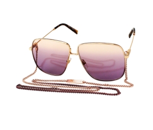 Givenchy GV7183-S-EYRO9-63 Sunglasses In Gold Metal Frame With Pink Gradient Lenses