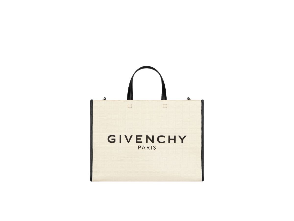 【関税&送料込】Givenchy Ivory Canvas Medium G Shopping Bag GIVENCHY Ivory Canvas Medium G Shopping Bag