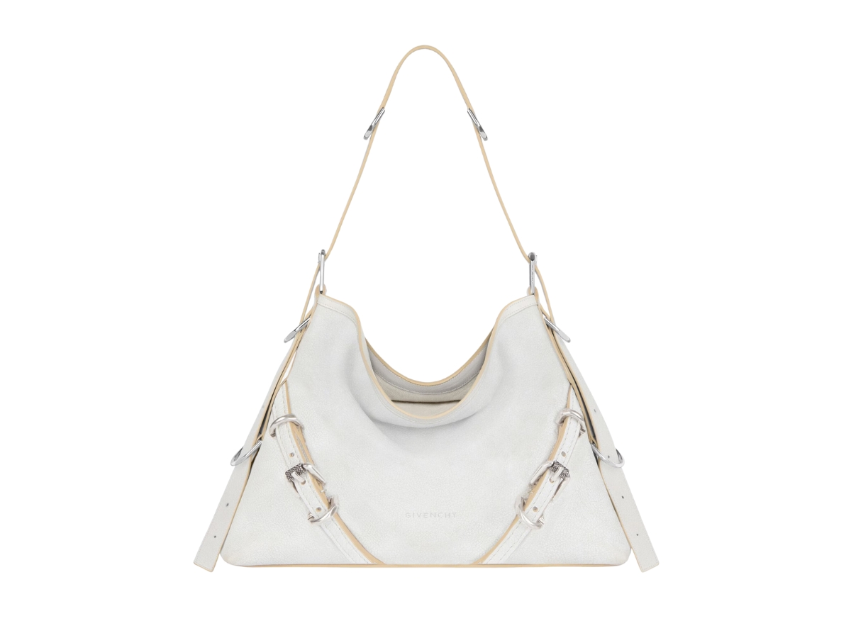 Givenchy Medium Voyou Bag In Aged Calfskin Leather With