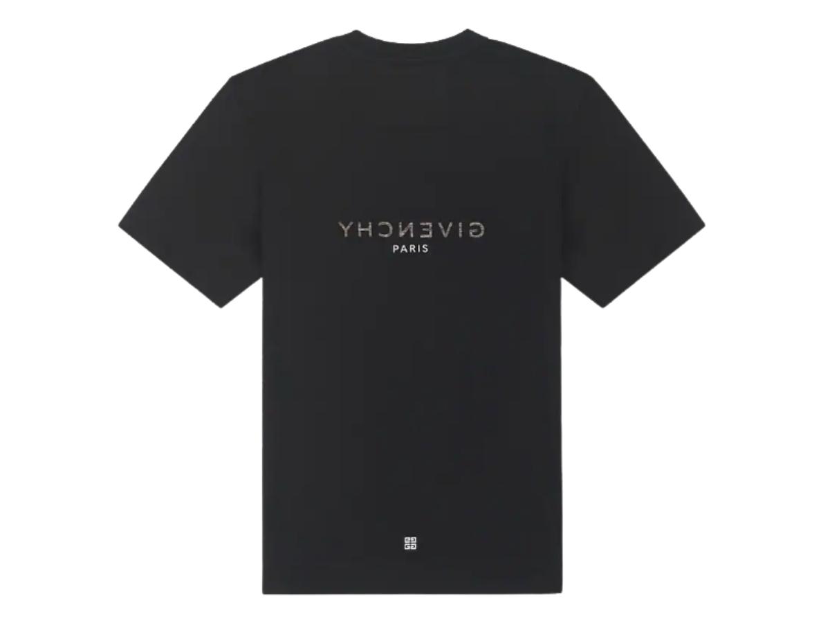 Givenchy Givenchy Reverse Slim Fit T-Shirt Black (Small White 4G) - view 2
