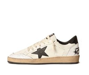 Buy Golden Goose Ball Star Low Top Sneakers - White/Black at Sasom – Authentic and Ready to Ship