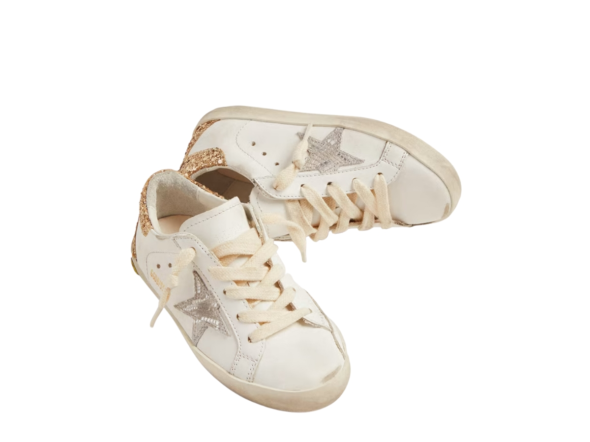 SASOM | shoes Golden Goose Superstar Sneakers Snake Print Silver Metallic Leather  Star and Gold Glitter Heel Tab (GS) Check the latest price now!