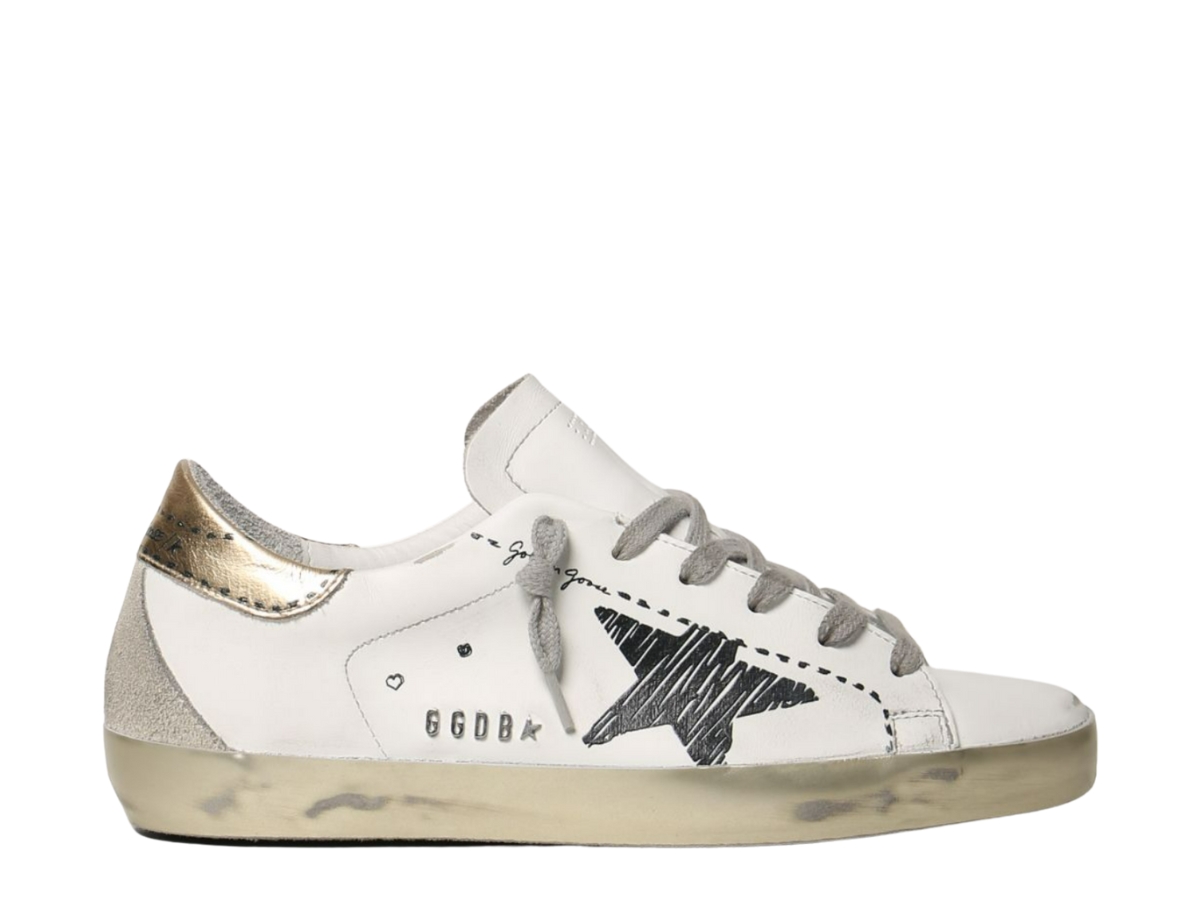 The golden cheap goose sneakers