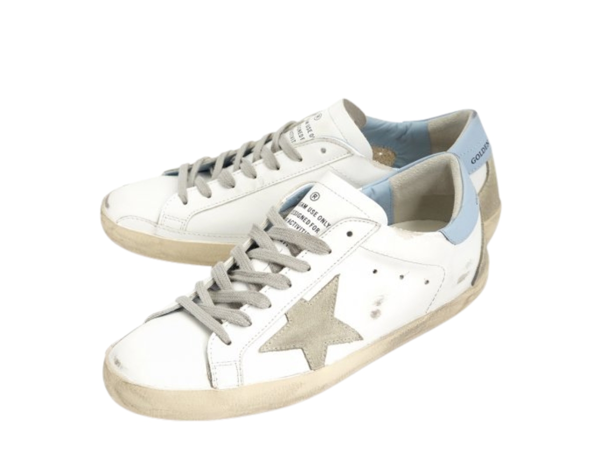 ★Golden ★ Superstar Blue Tab Sneakers White Silver GM $_32.JPG?set_id=880000500F