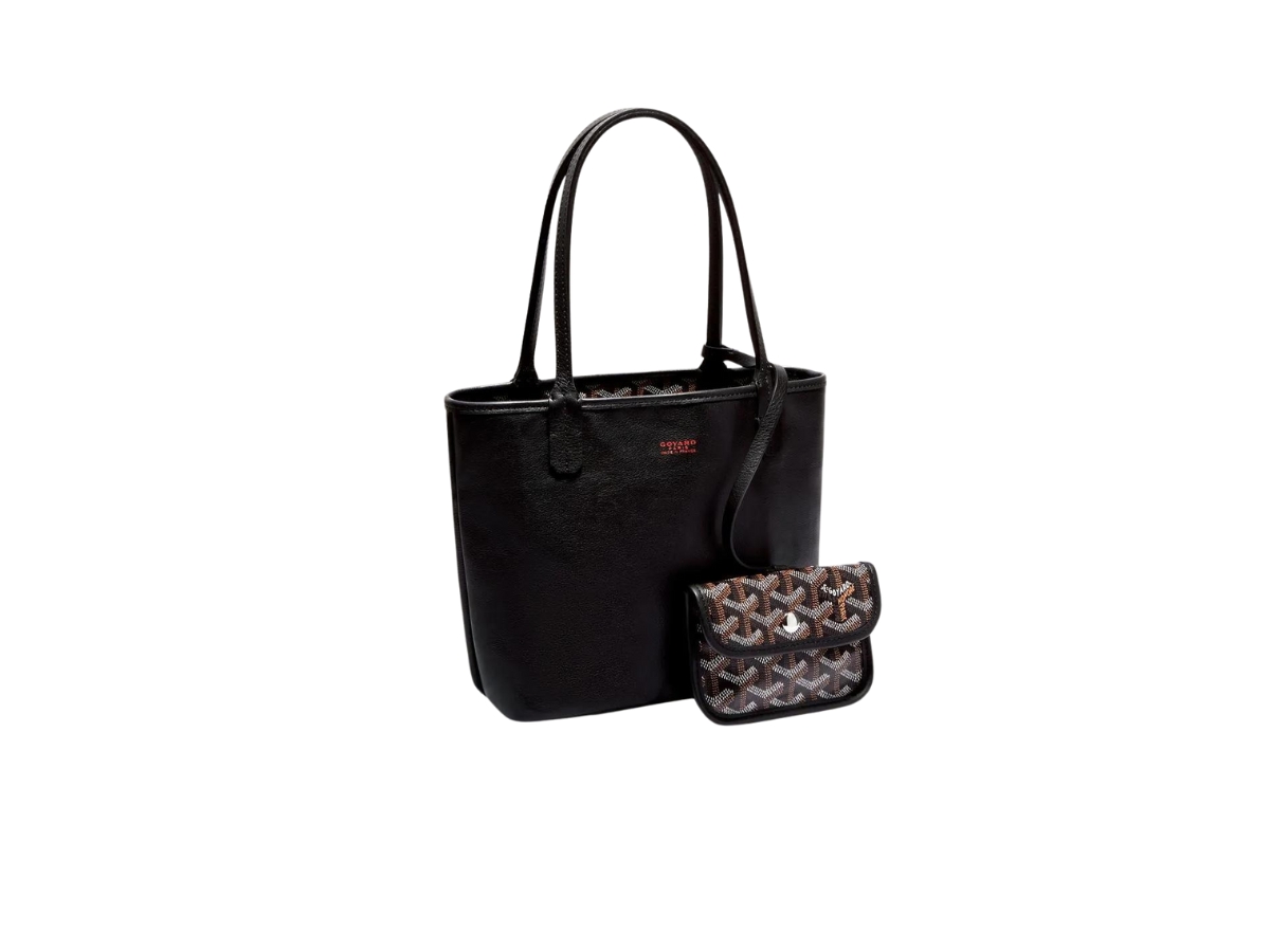 Goyard Goyardine Reversible Anjou Mini w/Pouch - Black Mini Bags