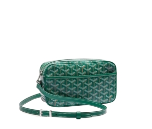 Goyard Cap-Vert PM Bag In Goyardine Canvas And Cervon Calfskin With Palladium Hardware Green