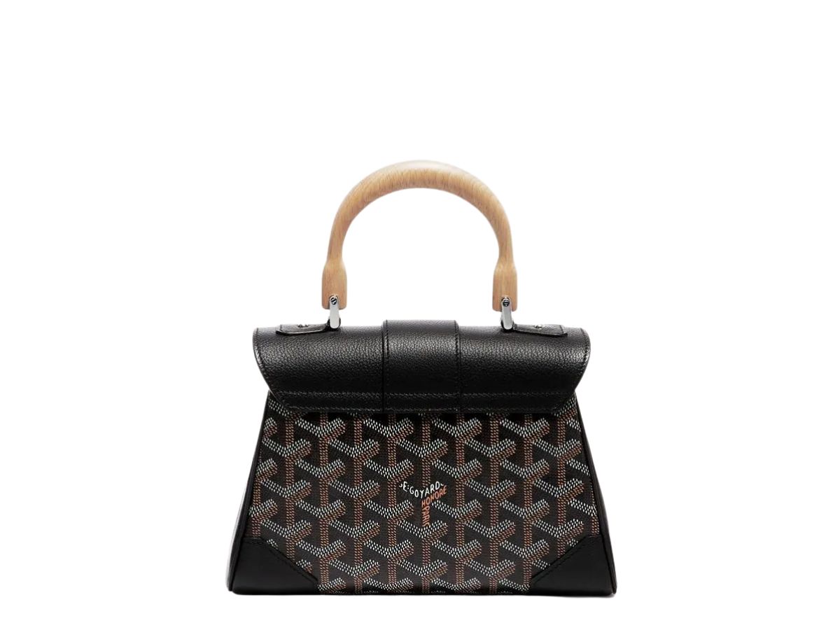 Goyard Mini Saigon Souple Bag Canvas/Calfskin Black SHW