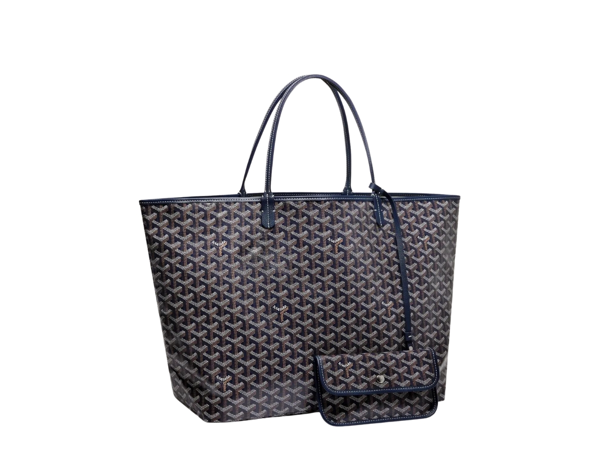 Goyard Saint Louis Tote GM Black in Canvas/Calfskin with Palladium