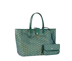Buy Goyard Saint Louis PM Bag In Goyardine Canvas And Chevroches Calfskin With Palladium Hardware Pearly Green at Sasom – Authentic and Ready to Ship