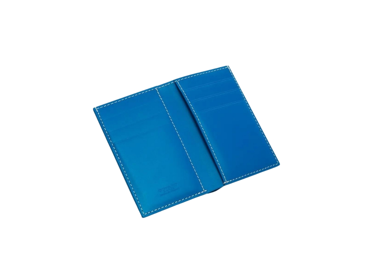 Goyard Goyardine Blue Saint-Marc Card Wallet
