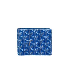 Goyard Victoire Wallet Sky Blue in Canvas/Calfskin - US