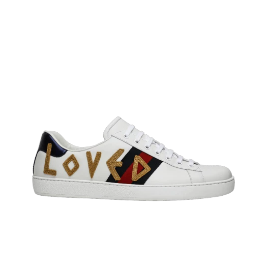Gucci Ace Loved Embroidered Sneakers