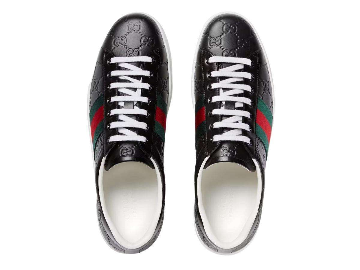 Buy Gucci Ace 'Black Logo' - 386750 CWCG0 1070