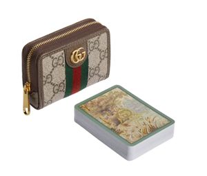 Gucci Card Set With Double G Beige Ebony