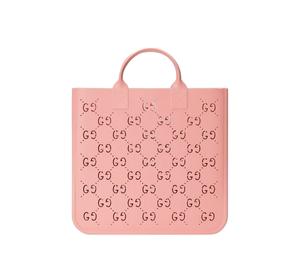 Gucci Children's GG Tote Bag Pink Rubber