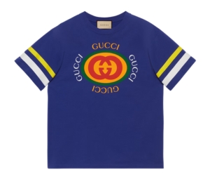 Buy Gucci Cotton Jersey T-Shirt Blue at Sasom – Authentic and Ready to Ship