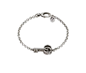 Buy Gucci Double G Key Bracelet In 925 Sterling Silver With Aged Finish at Sasom – Authentic and Ready to Ship