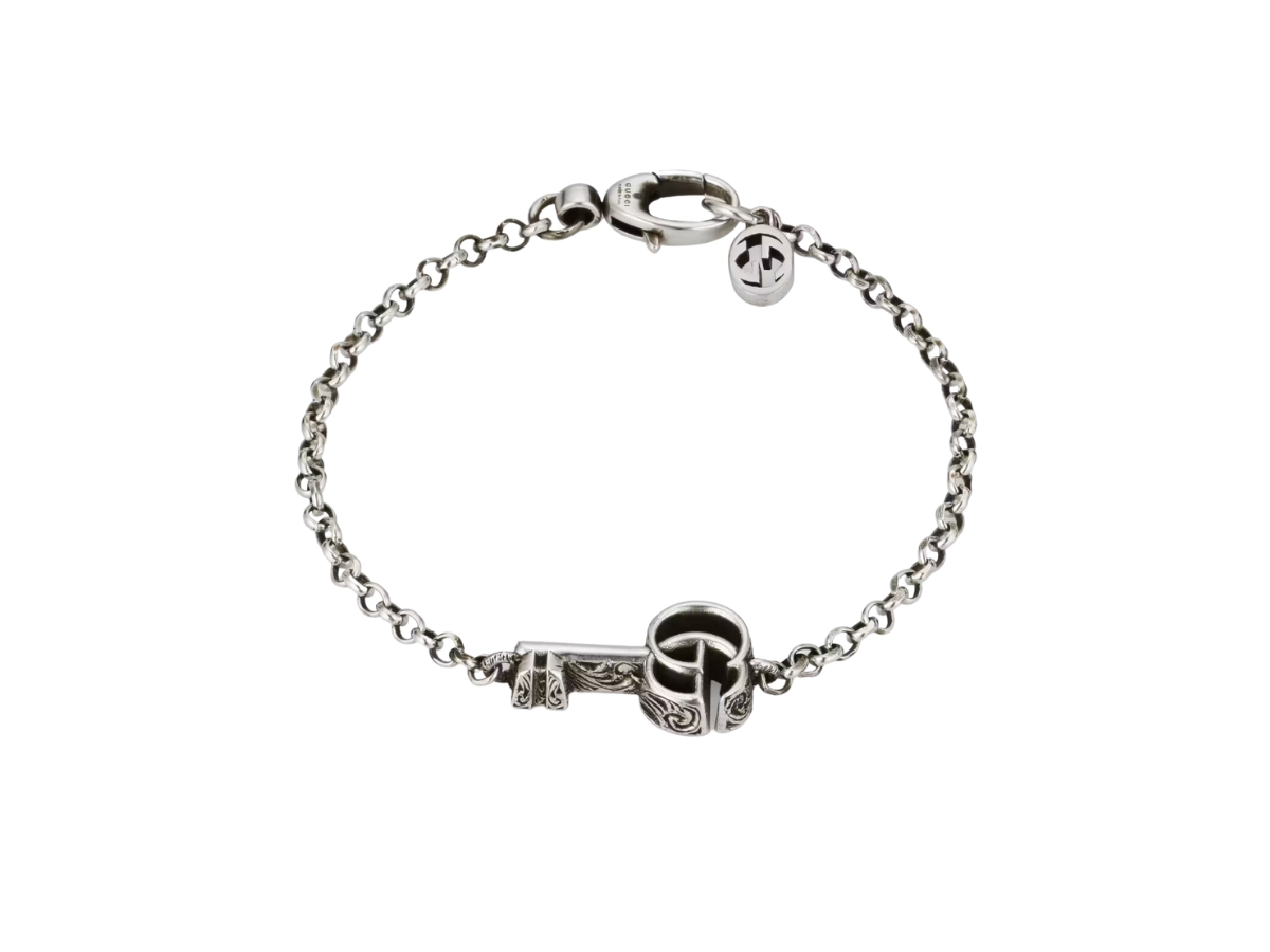 SASOM | accessories Gucci Double G Key Bracelet In 925 Sterling Silver ...