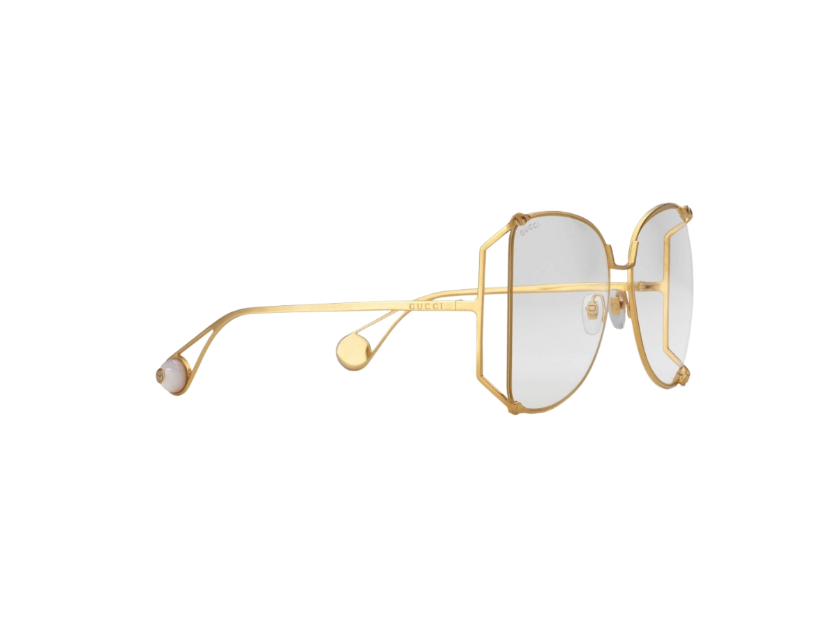gucci gold oversized sunglasses