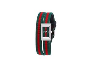 Buy Gucci G-Frame Double Loop Nylon Green Red at Sasom – Authentic and Ready to Ship