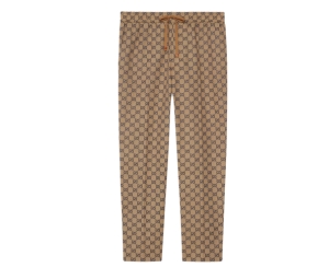 Buy Gucci GG Cotton Canvas Trousers Beige And Blue at Sasom – Authentic and Ready to Ship